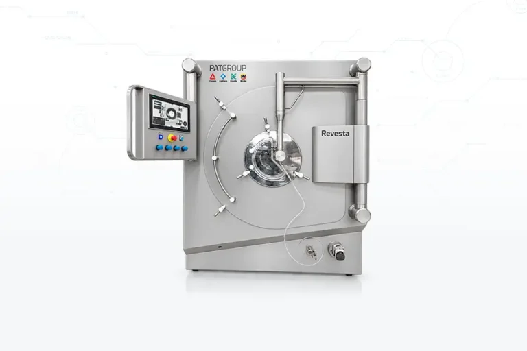 Revesta DV – 15 — paila de recubrimiento para desarrollo con doble escotilla de acceso